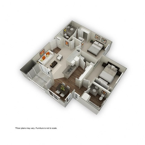 Orem, Utah Canyon View Apartments Cedar Tree Floor Plan
